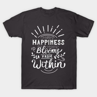 Happy Life Words Art T-Shirt